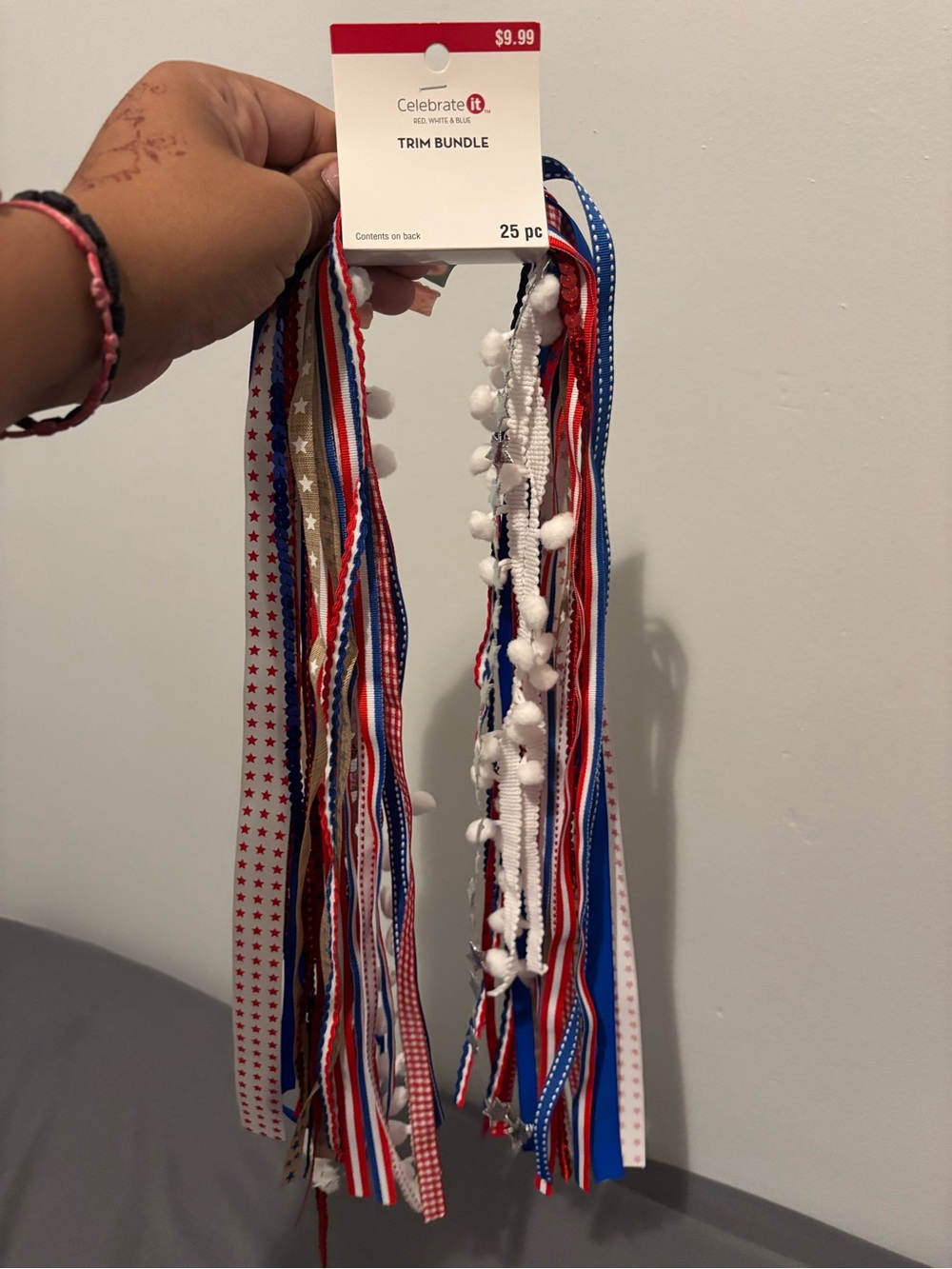 Celebrate It Red, White & Blue Ribbon Trim Pack